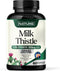 Milk Thistle 1000mg - 60 Veggie Capsules for Liver Detox with Silymarin Extract & Dandelion Root, Non-GMO