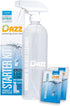 Dazz Window and Glass Cleaner Starter Kit: 1 Reusable Spray Bottle, 2 Natural Cleaning Tablets, Eco-Friendly