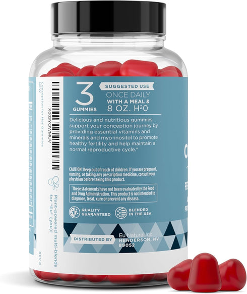 Conception for Her Fertility Gummies with Myo Inositol, Folate & More, 75 ct Gummies