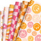 12 Sheets Boho Wrapping Paper, Retro Groovy Gift Wrap for Baby Shower Birthday Wedding DIY Crafts Gift Packing