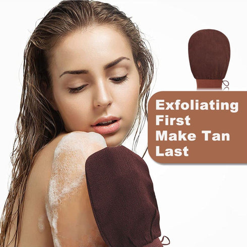 Self Tanning Mitt Applicator Kit - Sanfery 5 Pack Tanning Mitts with Glove, Back Applicator, Mini Tan Mitt, Exfoliating