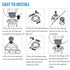 HQ9 Replacement Heads for Philips Norelco Speed XL Electric Shavers, 3 Pack Compatible with Model 8140xl 8160xl
