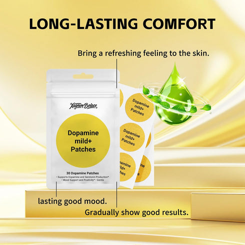 Xagnum Bolace (30 Dopamine Patches for Sustained Focus & Drive - Support Enthusiasm, Clarity & Balanced Energy Patches)