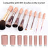Senbowe Upgraded Makeup Brush Cleaner and Dryer Machine, Electric Automatic Brush Spinner with 8 Size Rubber Collars