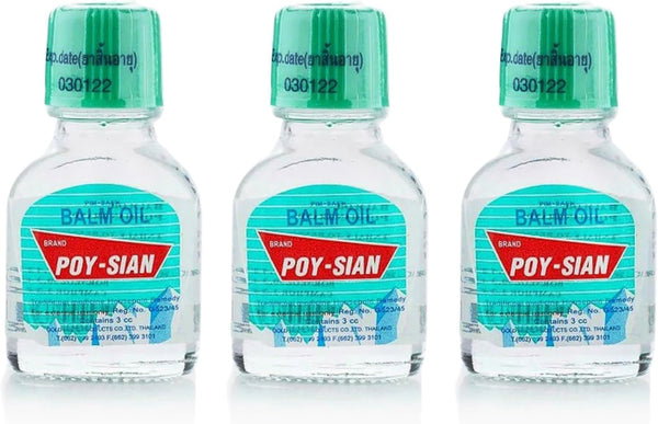 POY-SIAN Thai PIM-Saen Balm Oil, 3ml, Pack of 3