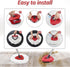 Set 1-Tank Mop Heads Replacements,Scrubber Head,Base and Pedal Bearing Replacement Combo for O-Cedar EasyWring