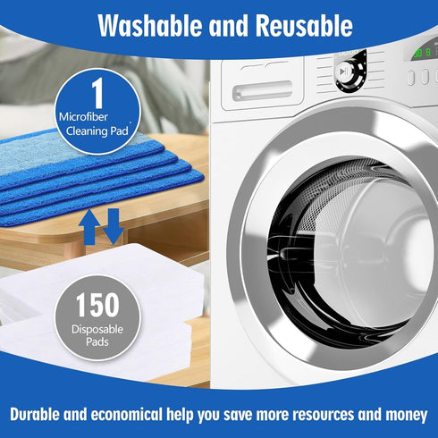 12 Pack Microfiber Cleaning Pads Compatible with All Bona Mops, Washable and Reusable for Hardwood Floors