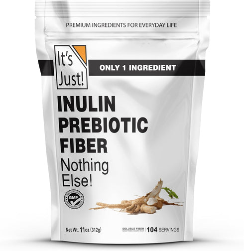 It's Just! Inulin Prebiotic Fiber Sweetener, Chicory Root Powder, Product of Belgium (11 Ounce)