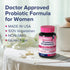 NewRhythm Probiotics for Women with P-5-P, Vitamin C & Organic Cranberry, 100 Billion CFU 18 Strains, 60 Capsules, No