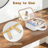 Wedama TSA Approved Toiletry Bag, 3 Pack Clear Makeup Bags with Handles, Quart Size PVC Cosmetic Bags for Airport Carry