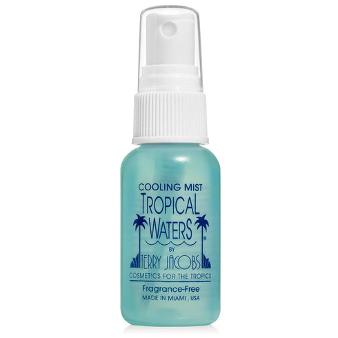 Tropical Waters 3 Piece Travel Set - 1 oz. Bottles, Rose Water Make Up Setting Spray, Peppermint Cooling Spray Mist,