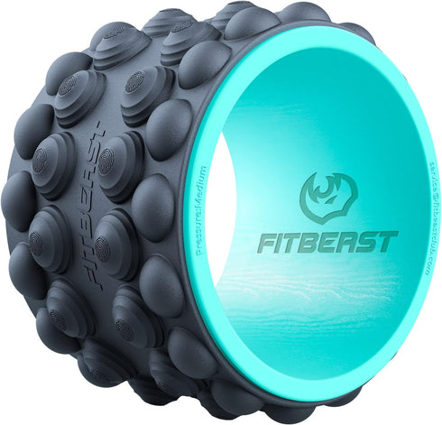FitBeast Back Stretcher, Back Cracker & Roller, Back Pain Relief Product, Yoga Wheel, Foam Roller for Back Stretching &