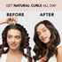 Kitsch Satin Heatless Curling Set - Overnight Hair Curlers for Heatless Curls, Charcoal