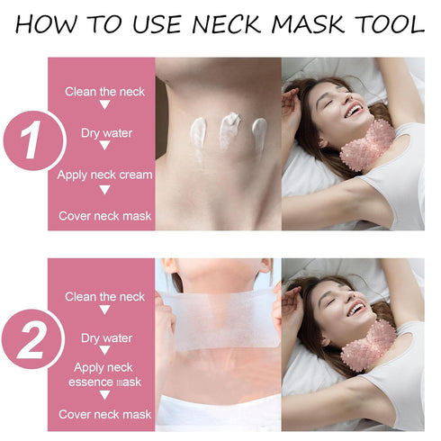 Neck Mask, Neck Wrinkle Skin Facial Tool Moisturizer Stone Neck Mask for Beauty DIY Skin Care, Moisturizing Firming