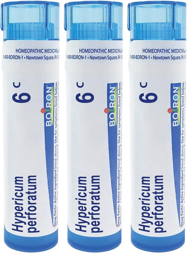 Boiron Hypericum Perforatum 6c Homeopathic Medicine for Nerve Pain, Pack of 3 (240 Pellets)