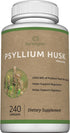 Premium Psyllium Husk Fiber Supplement, 1450mg, 240 Capsules