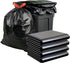 Uieogio 6-10 75 75 Count 45 cm 50 cm,18x20 Inches Gallon Heavy Duty Trash Bags with Tie Ties - Extra Thick, Leak-Proof