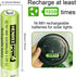 Henreepow Rechargeable AA Batteries, 12 Pack 1000mAh Pre-Charged for Outdoor Solar Lights, String Lights