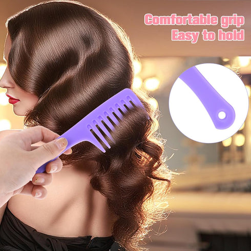 Mini Hair Combs for Women, 2 Pack Small Wide Tooth Comb, Portable Detangling Comb for Curly/Long/Wet Hair, Anti-Static