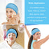 Whaline 4 PCS Spa Headband, Stretch Terry Cloth Makeup Hair Band for Sport Yoga Shower (Blue)