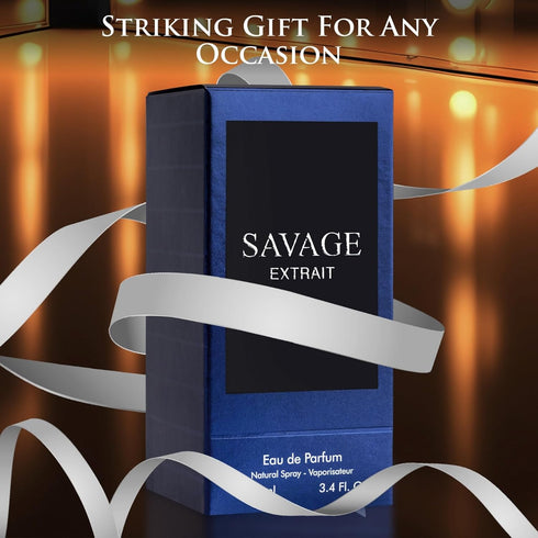 Savage Extrait Eau De Parfum for Men - 100ml Cologne with Grapefruit, Lavender & Rich Wood Notes