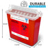Sharps Container for Home Use, 5 Quart (2 Pack) Large Needle Disposal Containers with Touch Free Lid
