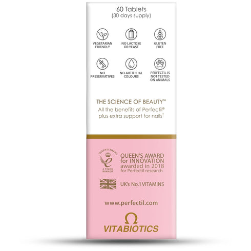 Vitabiotics Perfectil Plus Nails - Extra Support, 60 Tablets for Healthy Nails