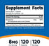 Nutricost Chelated Manganese Supplement 8mg, Amino Acid Chelate, 120 Capsules, 120 Servings - Gluten Free, Non-GMO and Vegetarian Friendly