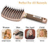 KTKUDY Gold Detangling Brush, Boar Bristles Hairbrush for Wet and Dry Hair, Pain-Free Knot Removal