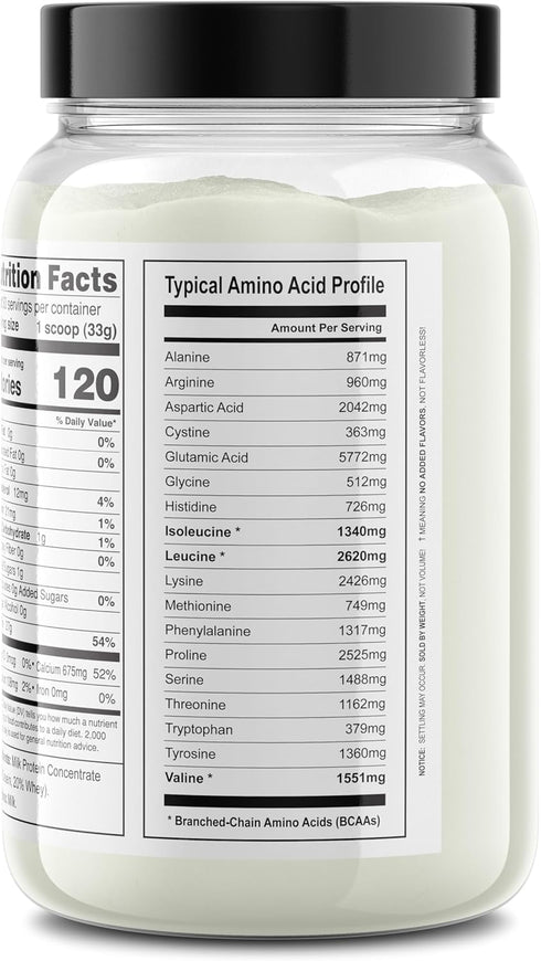 It's Just! Milk Protein Concentrate, 80% Casein / 20% Whey, No Added Sugar, 2.2 Pound