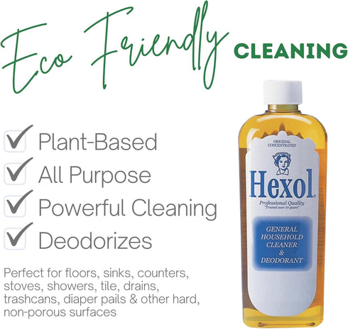 Hexol 16 Oz-2PK Concentrated General Household Cleaner and Deodorant, Fl.