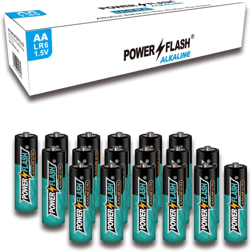 AA Batteries - 24 Industrial Pack - Ultra Long Lasting All Purpose Double A Alkaline Battery (24 Count)