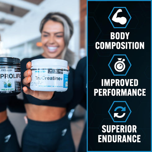 PEScience TruCreatine+ Creatine Monohydrate Powder, Unflavored, 30 Servings for Women & Men, Supports Muscle Growth