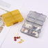 Teikou 8 Travel Pill Organizer Small Grid Compartments Pill Holder Box - Portable Medicine Container Case - Daily
