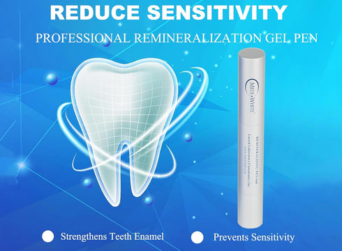 MEDIWHITE Professional Teeth Whitening Kit with Teeth Whitener Pen & Remineralization Gel Pen for Sensitive Teeth