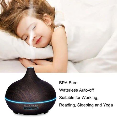 JoySusie 550ml 7 Diffusers for Essential Oils Large Room, Essential Oil Diffusers with Remote Control, Ultrasonic Oil