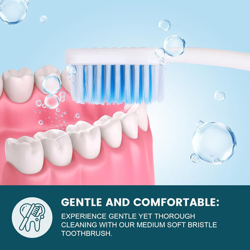 100 PCS Individually Wrapped Bulk Toothbrushes with Toothpastes, Colorful Manual Disposable Toothbrushes for Adults or