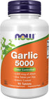 NOW Supplements Garlic 5,000 mg, Enteric Coated, Odor Controlled, 90 Tablets