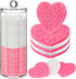 Sieral 120 Pcs Compressed Facial Sponges with Container, Disposable Sponge Pads for Face Cleansing and Makeup Removal