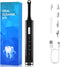 Tooth Polisher Electric Dental Cleaning Kit, Rechargeable with 5 Brush Heads, 4 Speed Modes, LED Light, IPX6 Waterproof