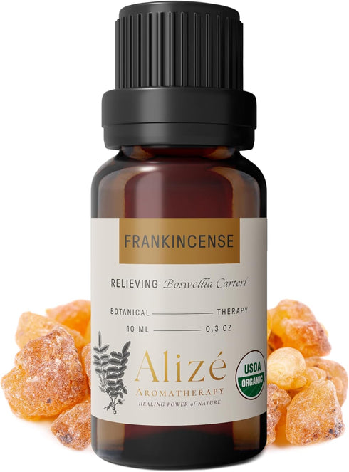 Alizé 100% Natural & Pure Frankincense Essential Oil, 10ml - Essential Oils for Diffusers and Aromatherapy