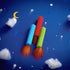 Eersida 6 Pieces Sensory Chew Pencil Toppers Set, Chewable Toys for Sensory Kids, Oral Motor Needs (Red, Blue, Green)