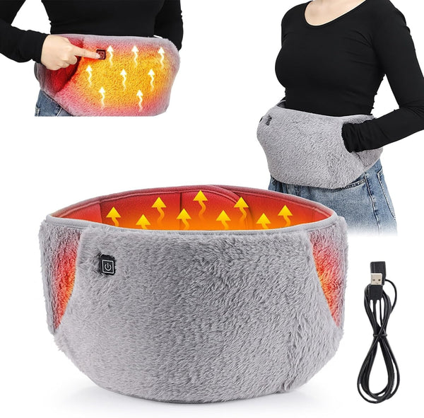 VAIKAXY 3-in-1 Heating Waist Belt: Heating Pad for Back Comfort & Warmth +
