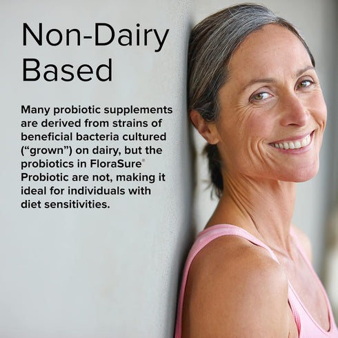 Terry Naturally FloraSure Probiotic, 30 Capsules, Daily Support for Healthy Digestion, Non-GMO, Vegan, Kosher