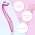 Honoson 30 Pieces Bikini Razors Trimmer for Women - Disposable Travel Accessories for Body Hair Removal (Light Blue,