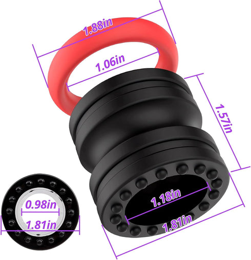 Sex Toys Cock Ring for Men Delay Ejaculation, Double Penis Ring Silicone Cock Rings Sexual Stimulation Device Adult Sex