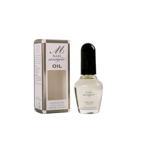 Nail Magic Hand & Cuticle Oil, Vanilla Almond Natural Cuticle Oil for Stronger Nails, 0.5 Fluid Ounce