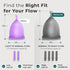 Set Ecoblossom Complete Menstrual Cup Kit - Small & Large Reusable Period Cups, Silicone Sterilizer Holder, Cleansing