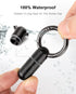 TISUR Tiny Keychain Pill Holder, Waterproof Titanium Pill Case for Travel Purse Pocket, Mini Organizer Black