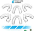 Mouth Guard for Grinding Teeth at Night, Pack of 6 Moldable Dental Night Guards for Clenching and Grinding